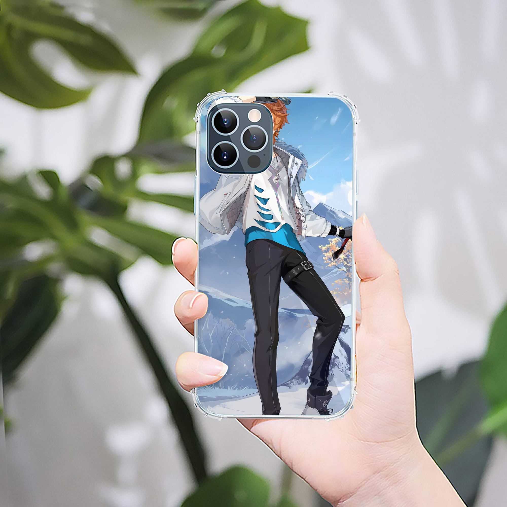 げんし神 genshin 【iPhone 12シリーズ対応】透明スマホケース（クリアソフトケース）